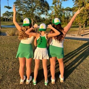 Wilo Women's Green Skirt Set Medium Tennis Golf Outfit